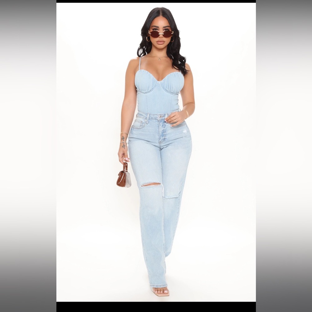 NWT Fashion Nova 90s Nostalgia straight leg jeans